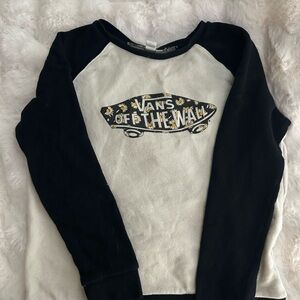 Women’s Vans Black and White Long Sleeve Sweatshirt